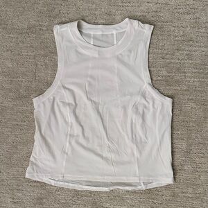 lululemon athletica White Croppd Tank